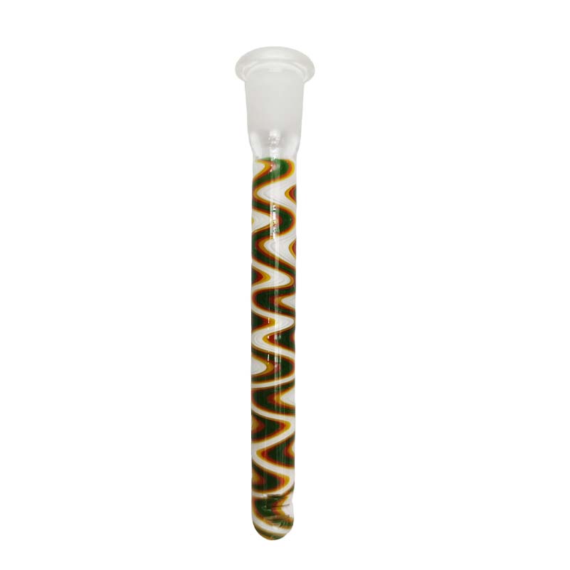 6" Assorted Colour Glass Downstem with 6 Slits