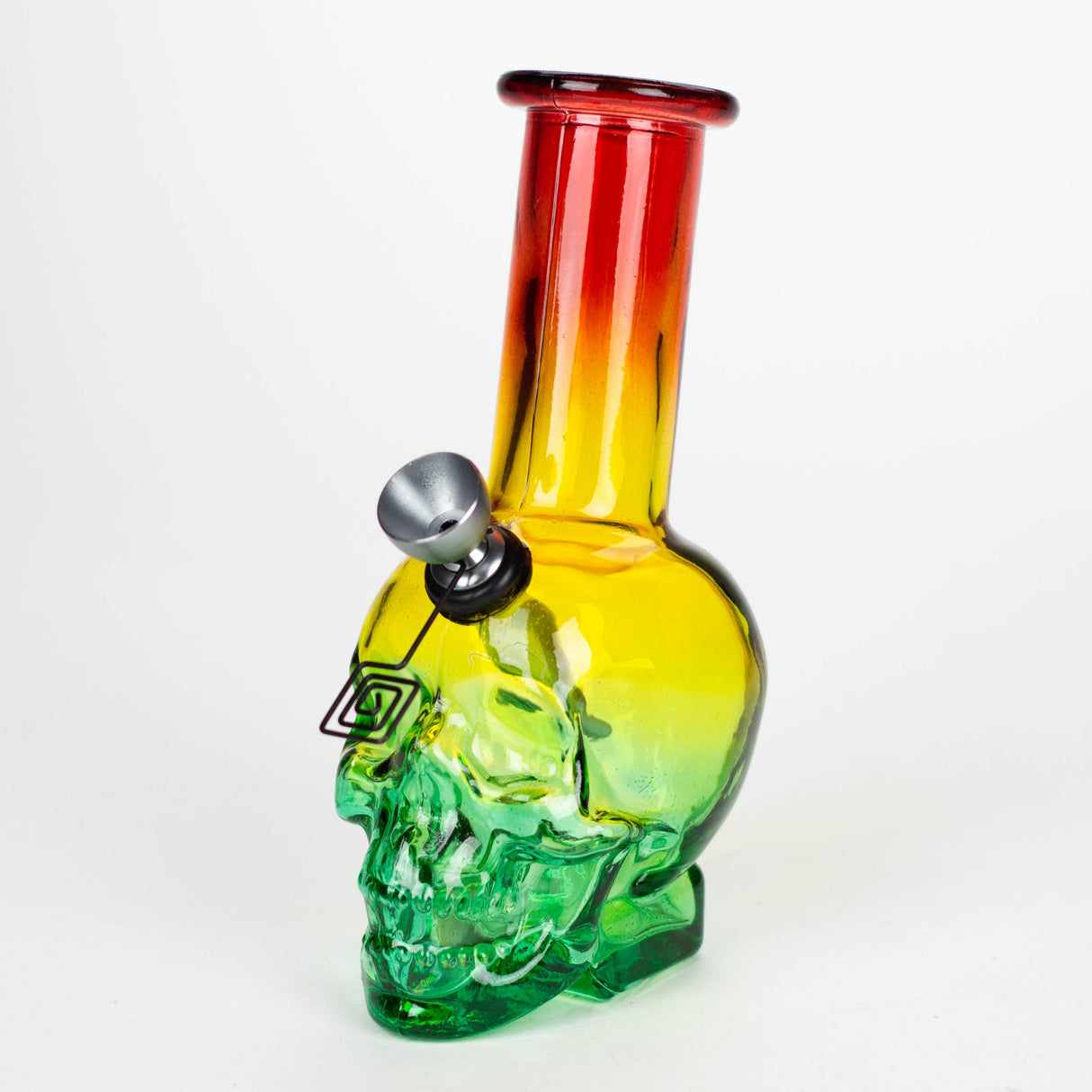 6" Mini Skull Base Glass Bong