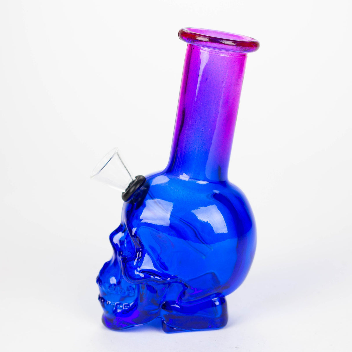 6" Mini Skull Base Glass Bong
