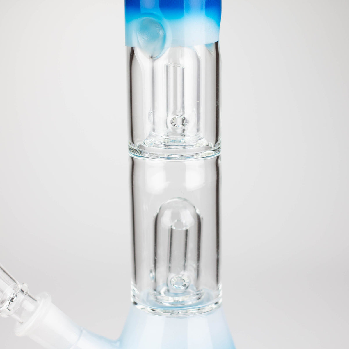 Bongzie Smokes Glass Bong 12" Double Dome Percolator Glass Bong with Ice Catcher 12" Double Dome Percolator Bong