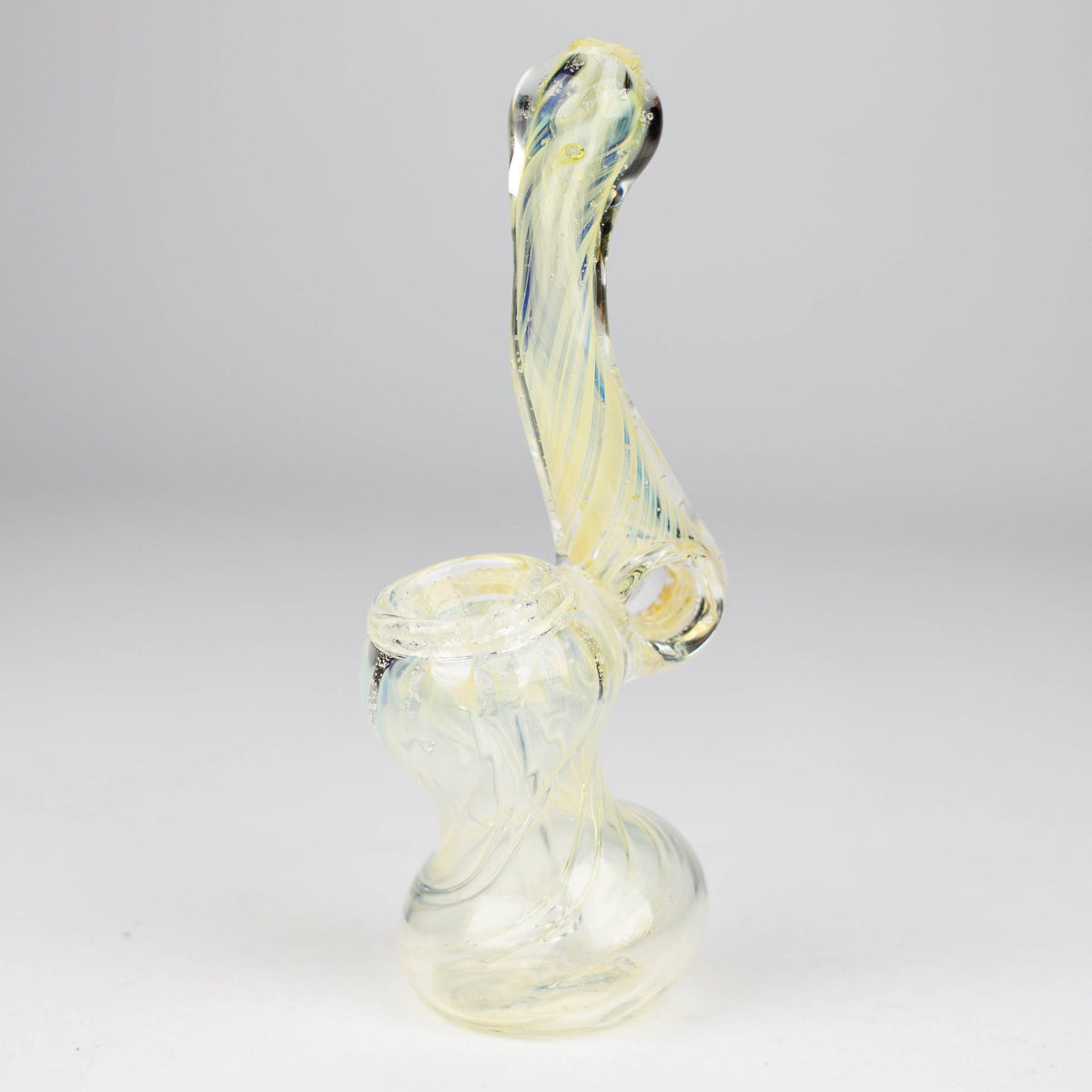 Bongzie Smokes Glass Hand Pipe 6" Single chamber Bubbler 6" Single chamber Bubbler