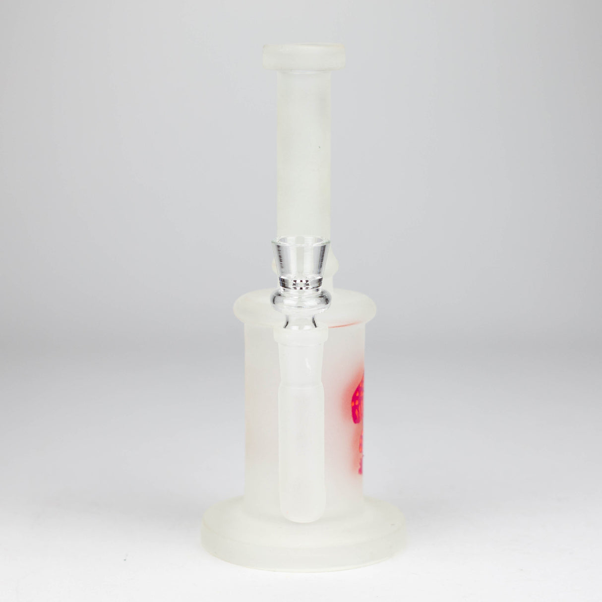 8" Glow-in-the-Dark Mushroom Inline Glass Bong
