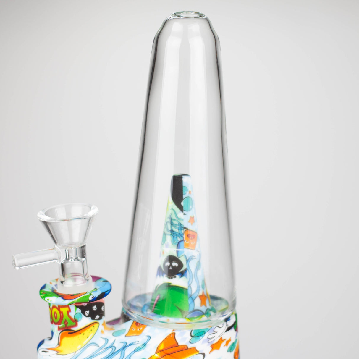 8.5" Patterned Cone Shape Silicone Water Bong