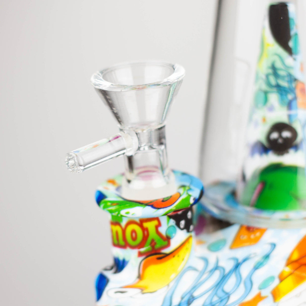 8.5" Patterned Cone Shape Silicone Water Bong