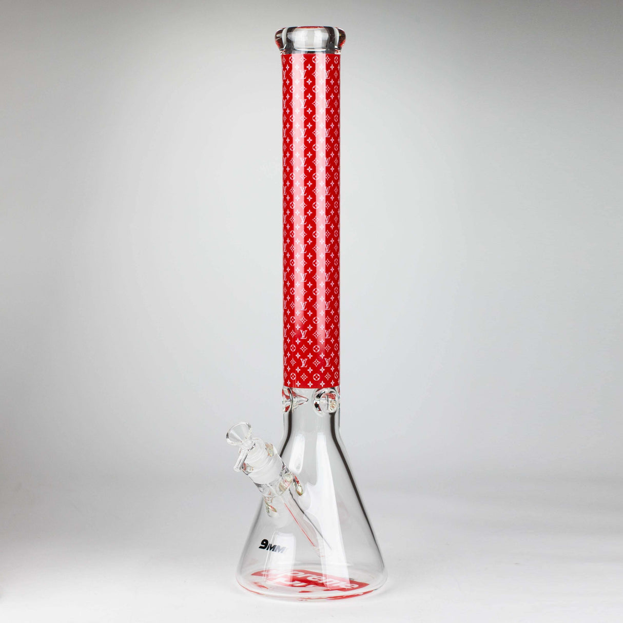 20" Luxury Pattern LV-style 9mm Glass Beaker Bong