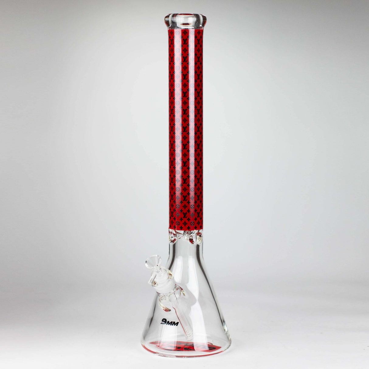 20" Luxury Pattern LV-style 9mm Glass Beaker Bong