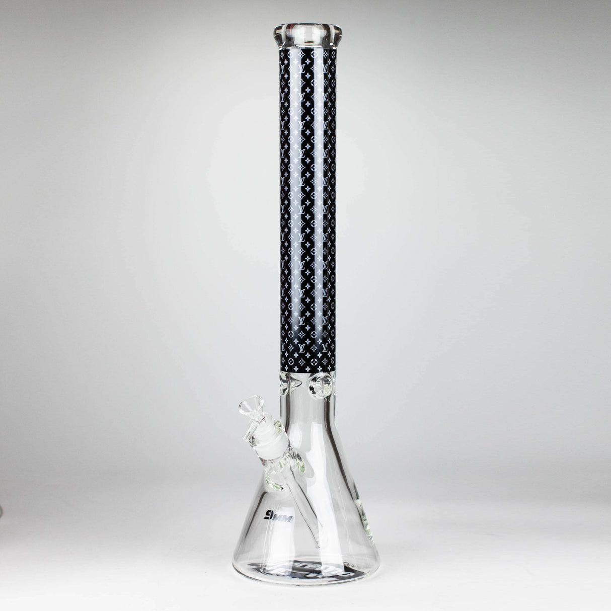 20" Luxury Pattern LV-style 9mm Glass Beaker Bong
