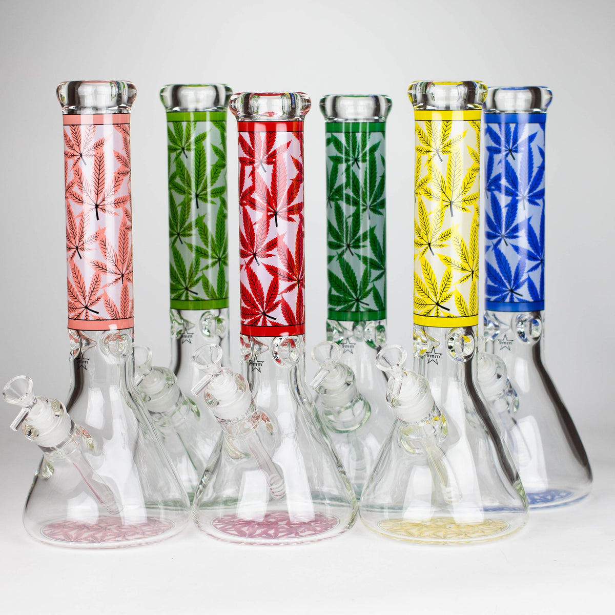NIBO Distribution Glass Bong 14" Hemp Weed 9mm Glass Bong 14" Hemp Weed 9mm Glass Bong - Ice Catcher | Canada