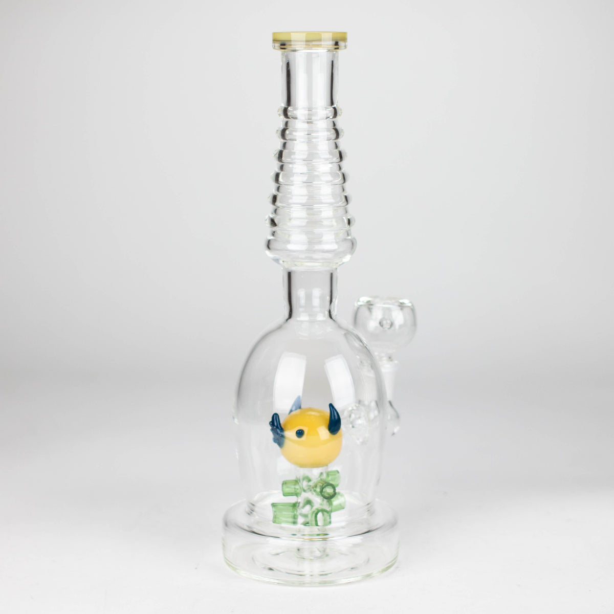 Bongzie Smokes Glass Bong 12" Fancy Stemless Glass Water Bong 12" Fancy Stemless Glass Bong | Water Pipe Canada