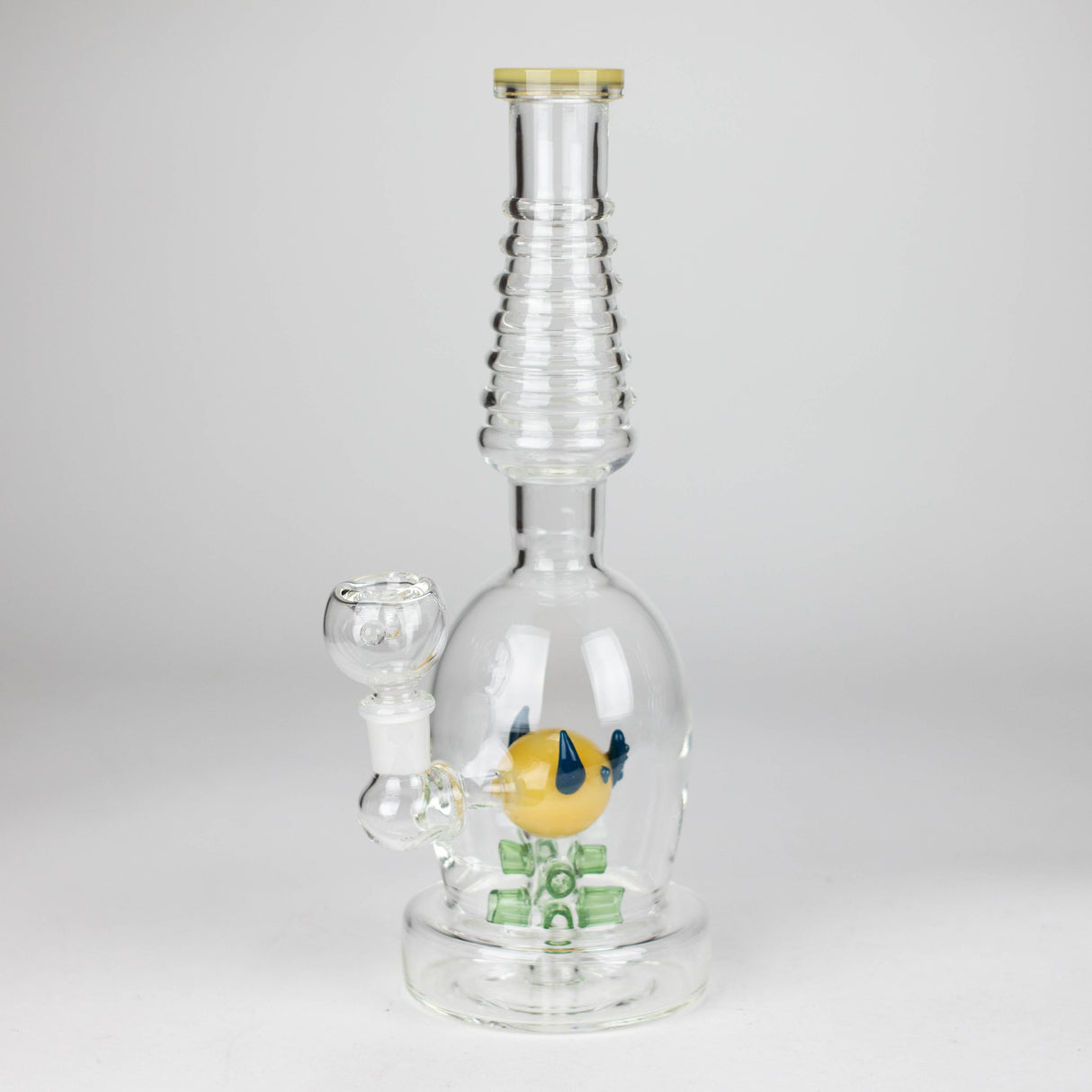 12" Fancy Stemless Glass Water Bong