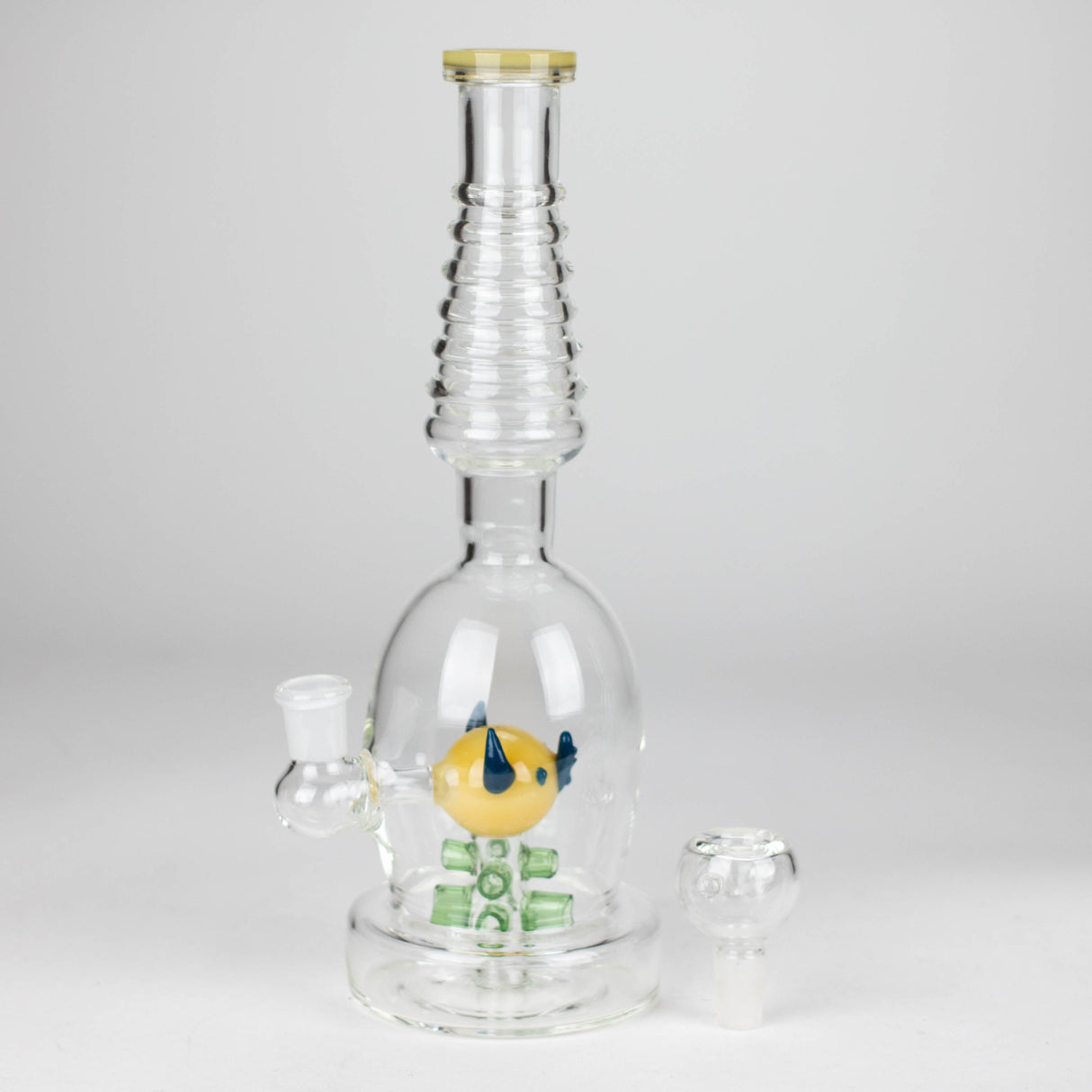 12" Fancy Stemless Glass Water Bong