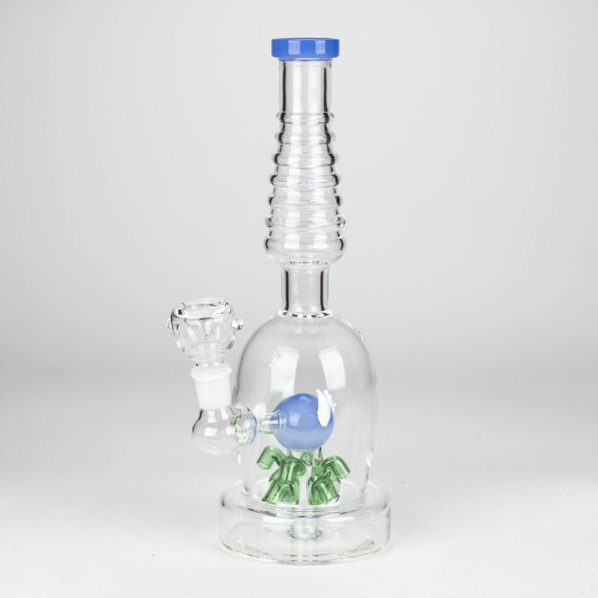 Bongzie Smokes Glass Bong 12" Fancy Stemless Glass Water Bong 12" Fancy Stemless Glass Bong | Water Pipe Canada