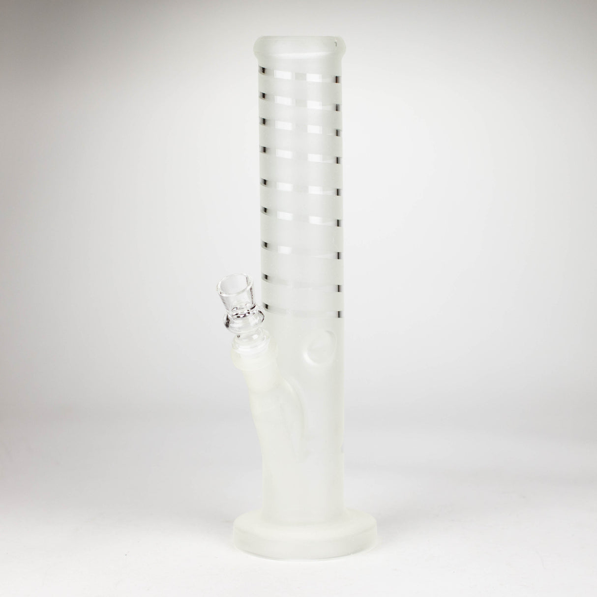 12" GLOW IN DARK STRAIGHT TUBE BONG WITH ICE CATCHER