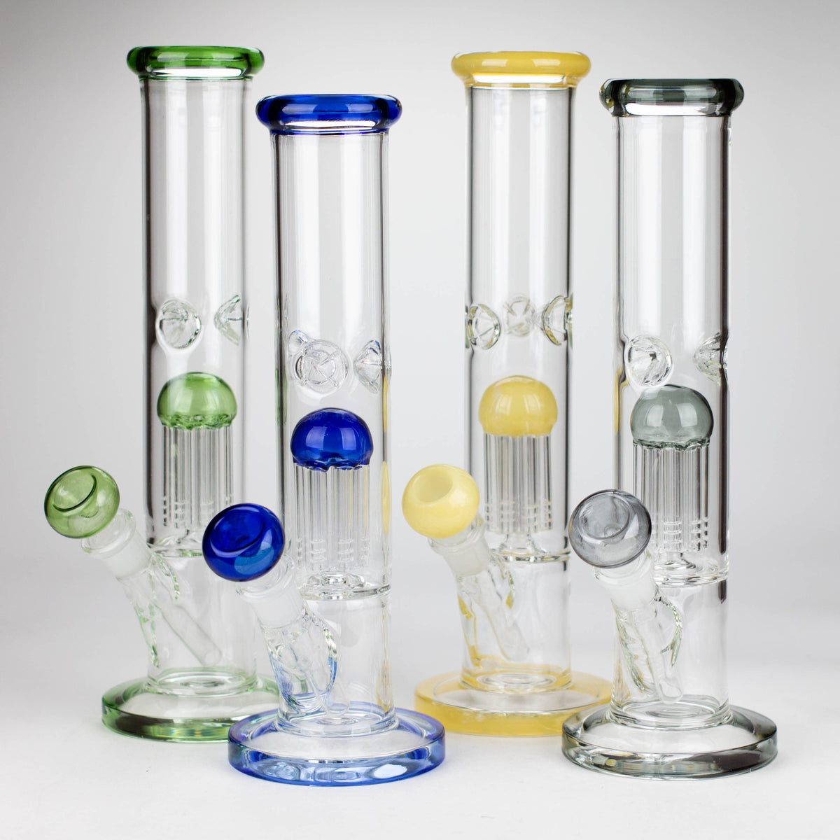 Bongzie Smokes Glass Bong 12" glass bong with tree arm percolator 12" glass bong with tree arm percolator