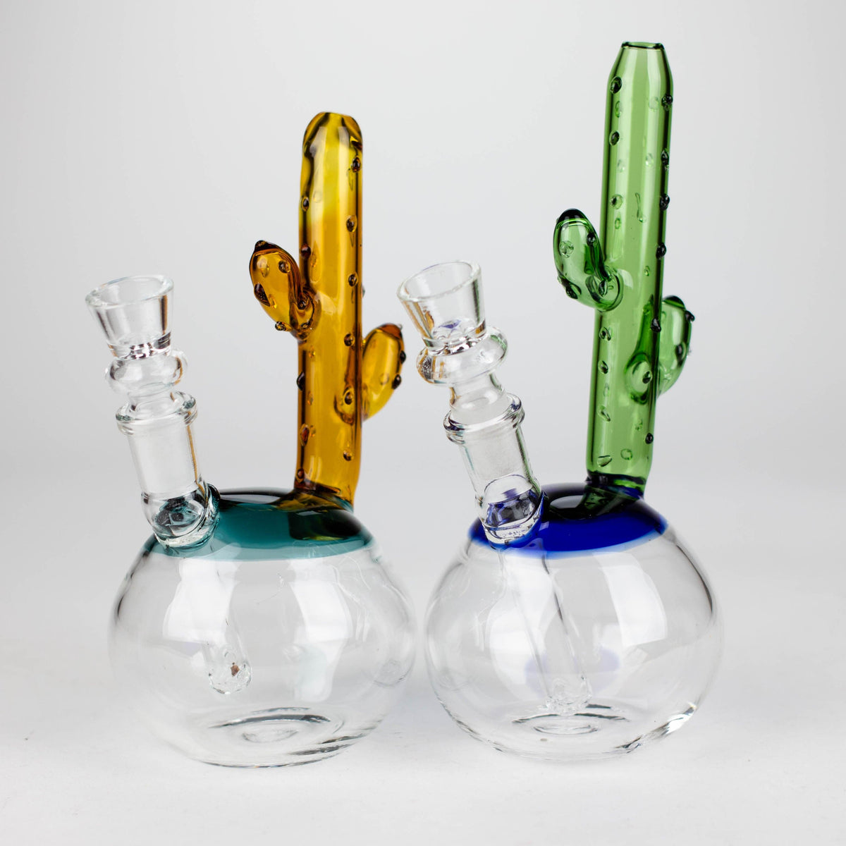 Bongzie Smokes Glass Bong 8" Cactus Design Glass Bong 8" Cactus Design Glass Bong | Mini Bong Canada
