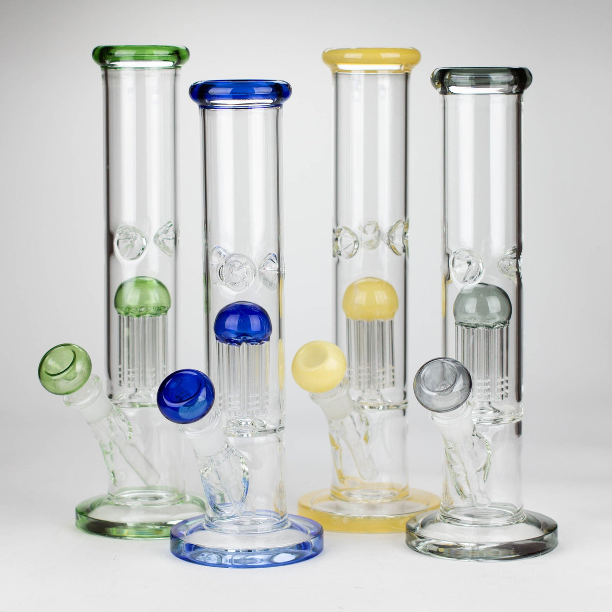 Bongzie Smokes Glass Bong 12" glass bong with tree arm percolator 12" glass bong with tree arm percolator