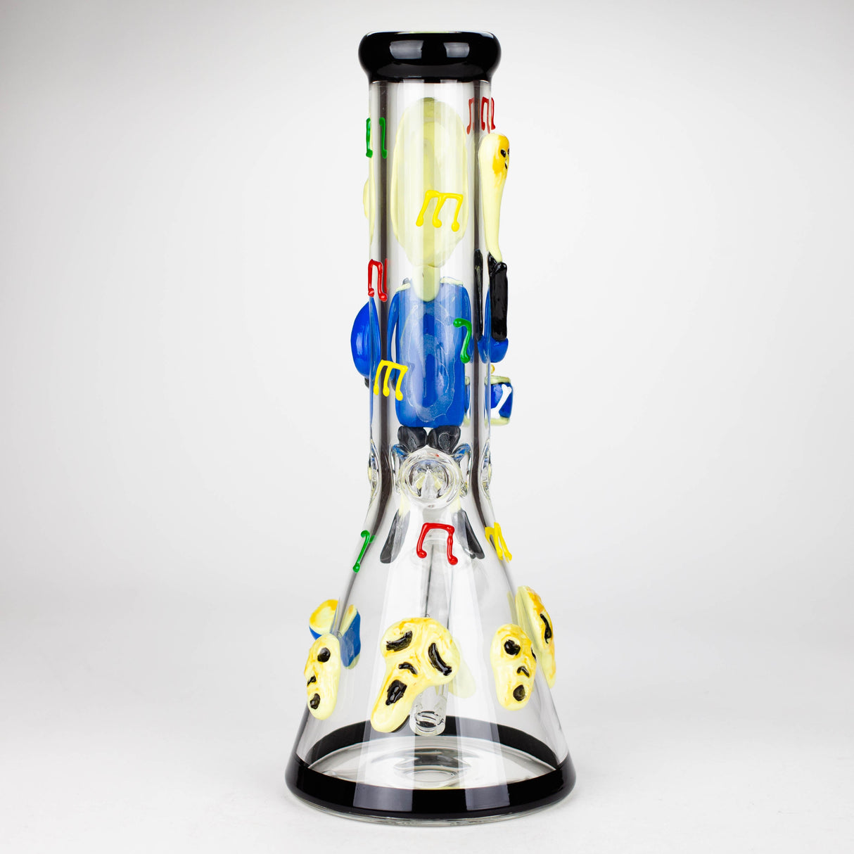 Bang en verre de 33 cm en résine 3D avec monstre de batterie