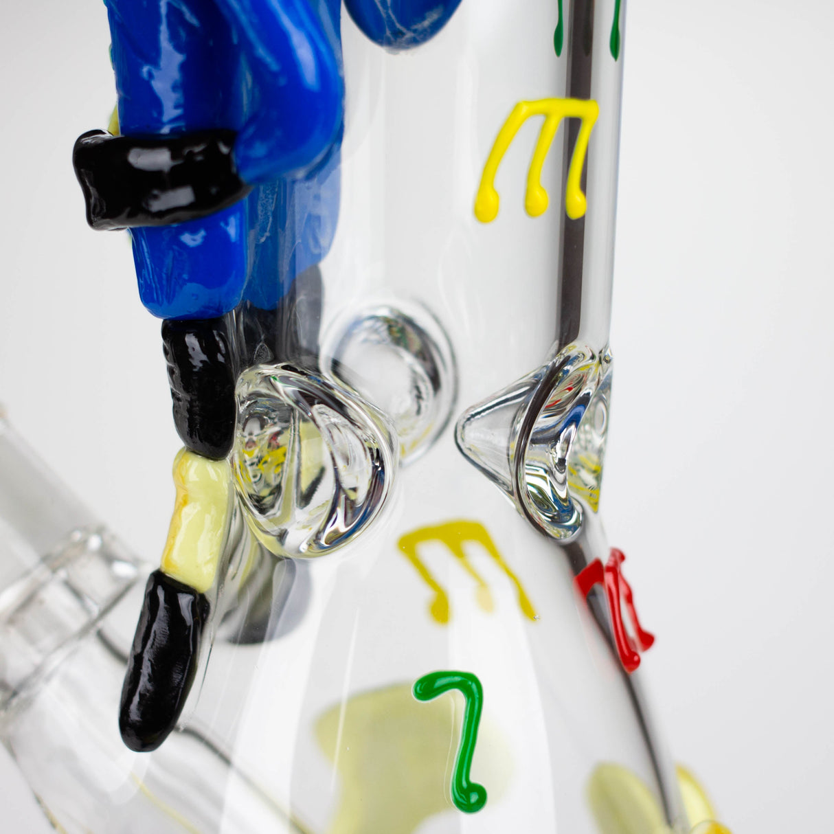 Bang en verre de 33 cm en résine 3D avec monstre de batterie