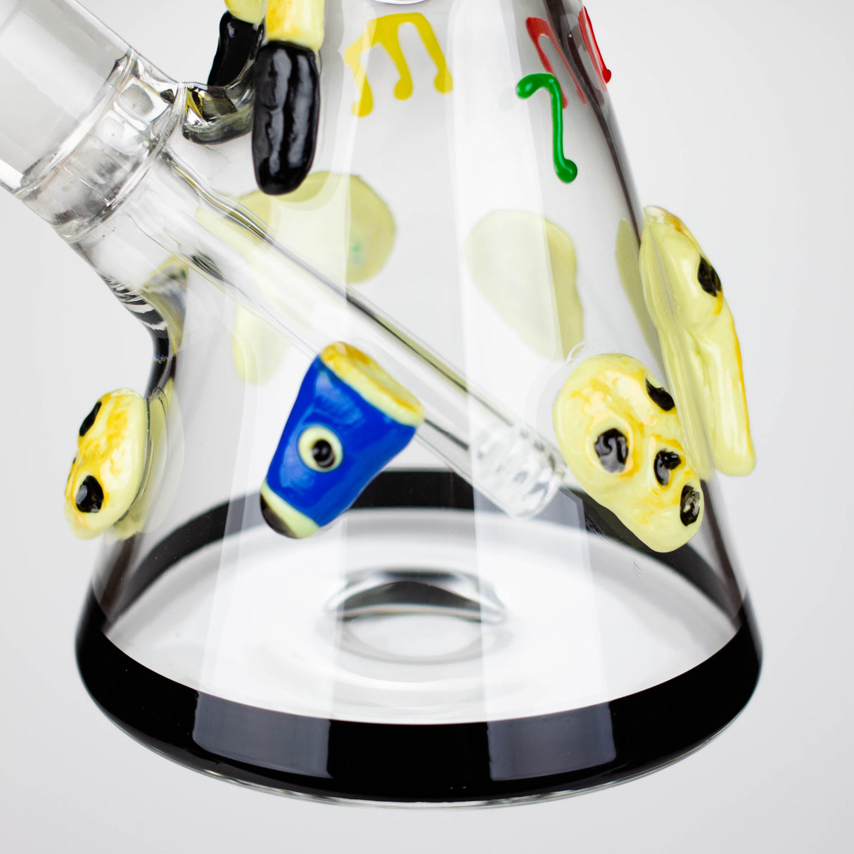 Bang en verre de 33 cm en résine 3D avec monstre de batterie