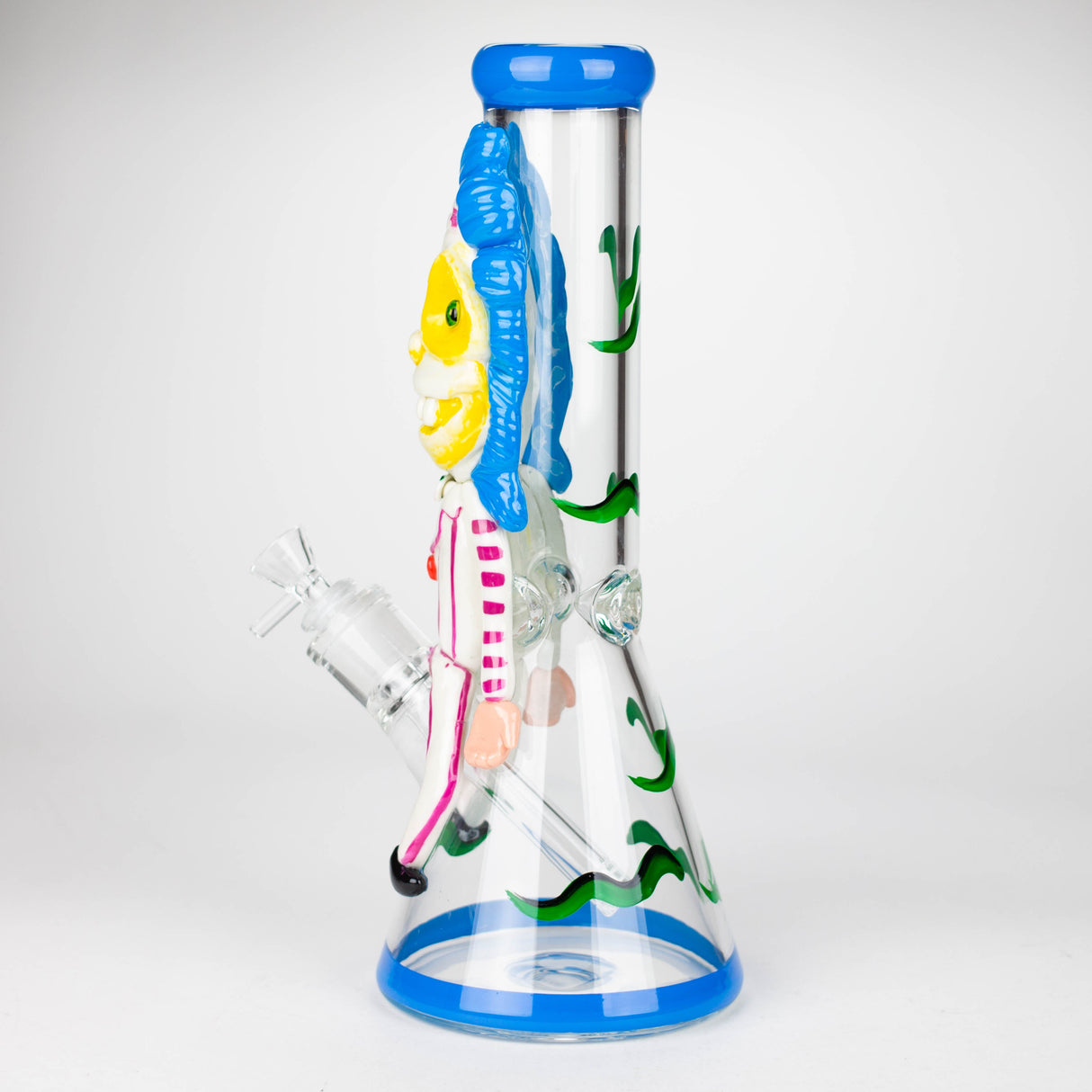 Bang à eau en verre de 33 cm en résine 3D Clown
