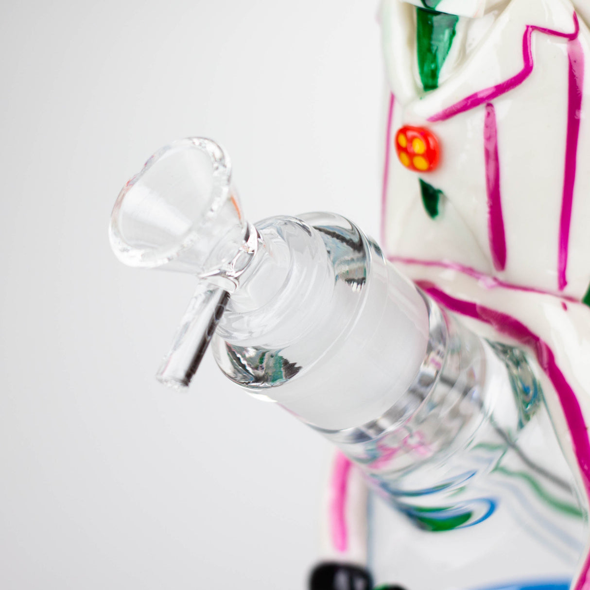 Bang à eau en verre de 33 cm en résine 3D Clown