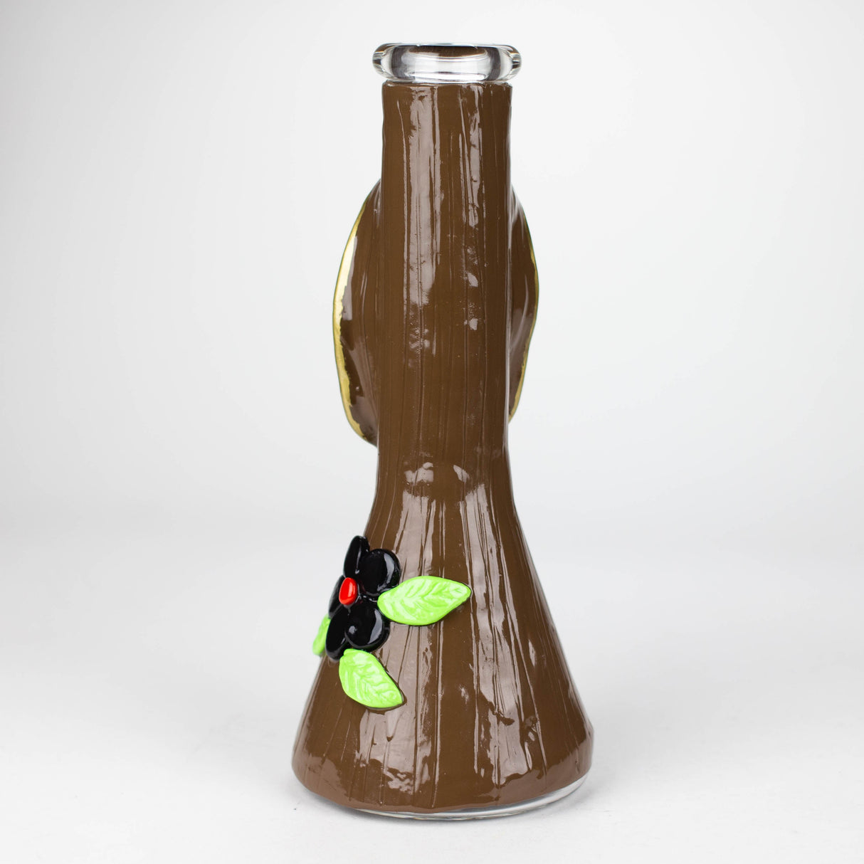 Bécher en verre crâne artistique en résine 3D de 10 po