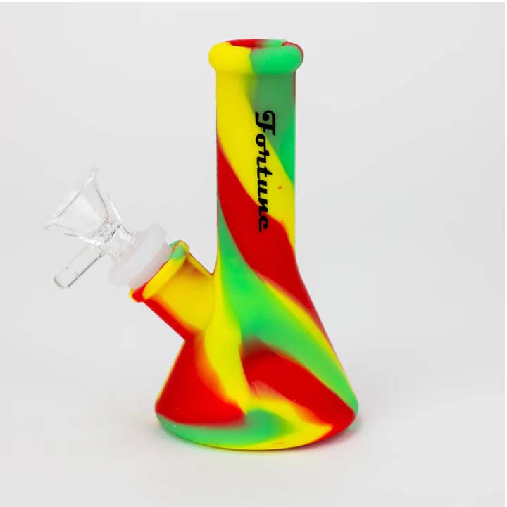 Mini-bang en silicone bicolore assorti "Fortune 5