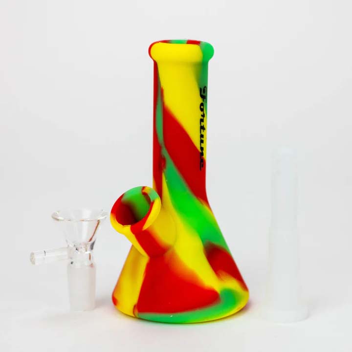 Mini-bang en silicone bicolore assorti "Fortune 5