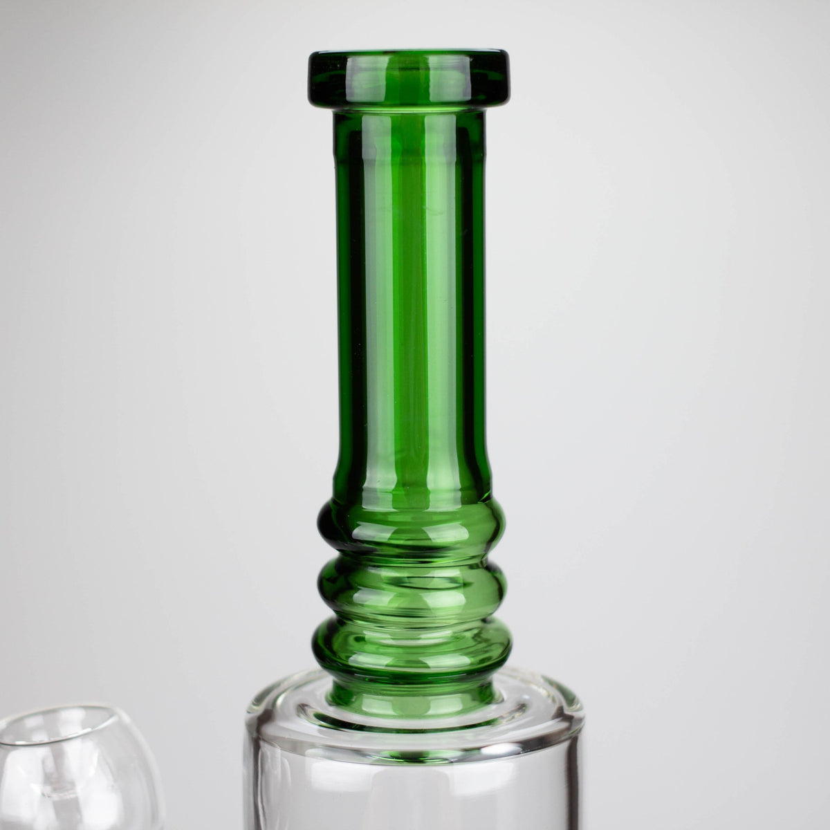 Bongzie Smokes Glass Bong 14" Color accented percolator glass bong with ball & Arm diffuser 14" Color accented percolator glass bong with ball & Arm diffuser