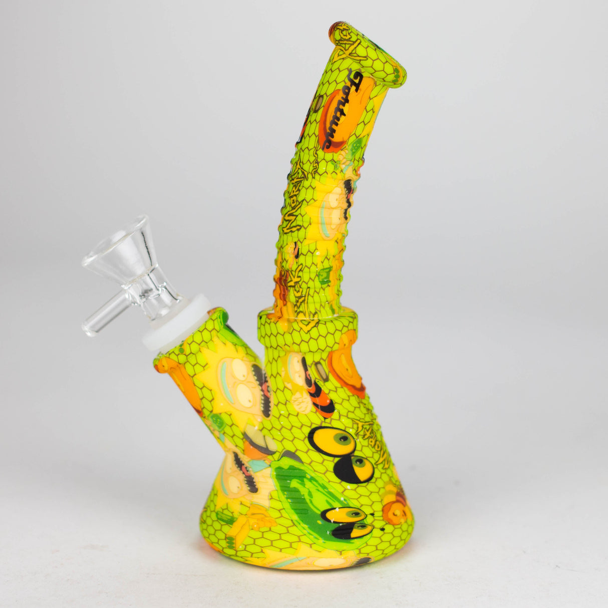 Fortune 6.5" Angled Hydrographic Silicone Water Pipe