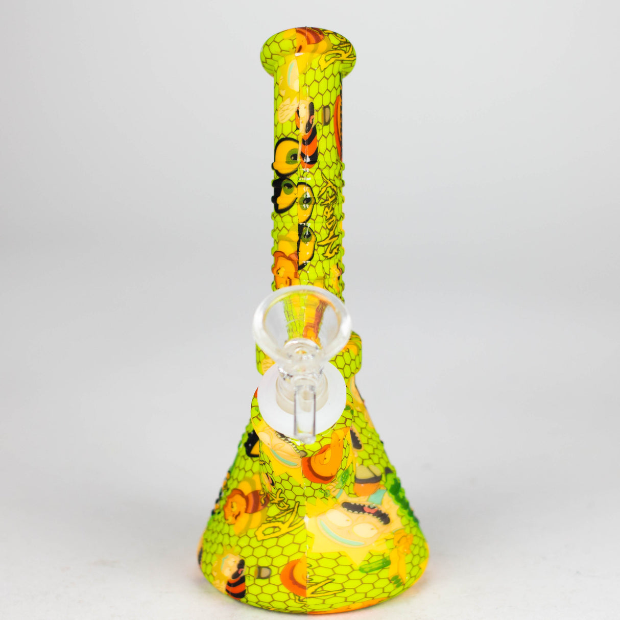 Fortune 6.5" Angled Hydrographic Silicone Water Pipe