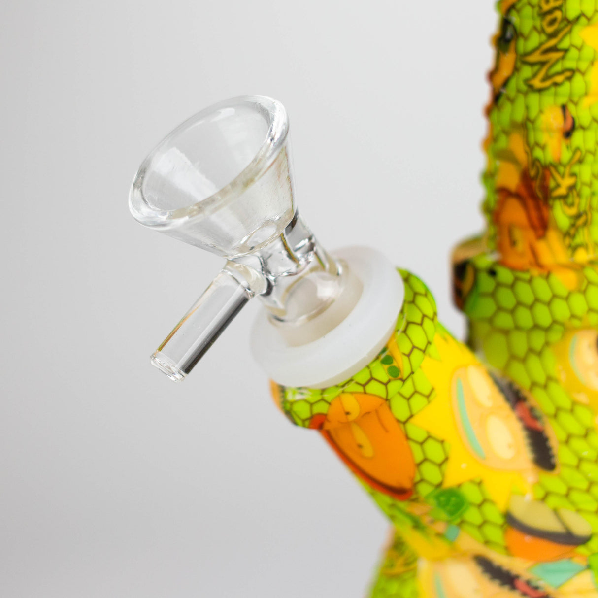 Fortune 6.5" Angled Hydrographic Silicone Water Pipe
