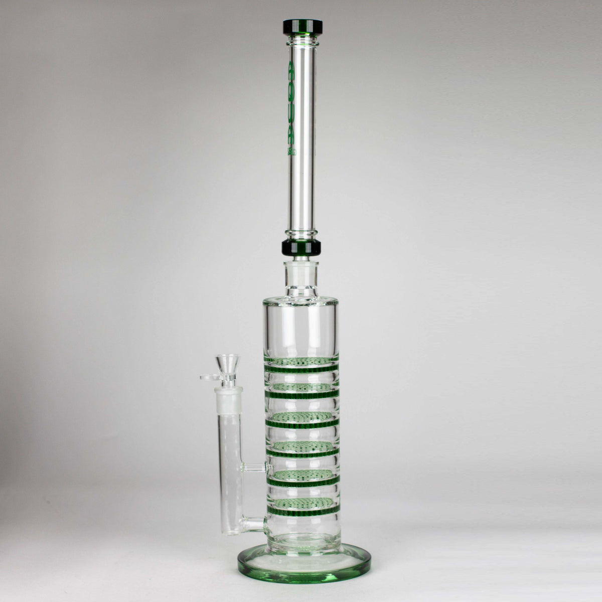 Canadian Distributor Glass Bong AQUA 21" Green 2-in-1 Honeycomb Diffuser Glass Bong AQUA 21" 2-in-1 Honeycomb Glass Bong | Canada