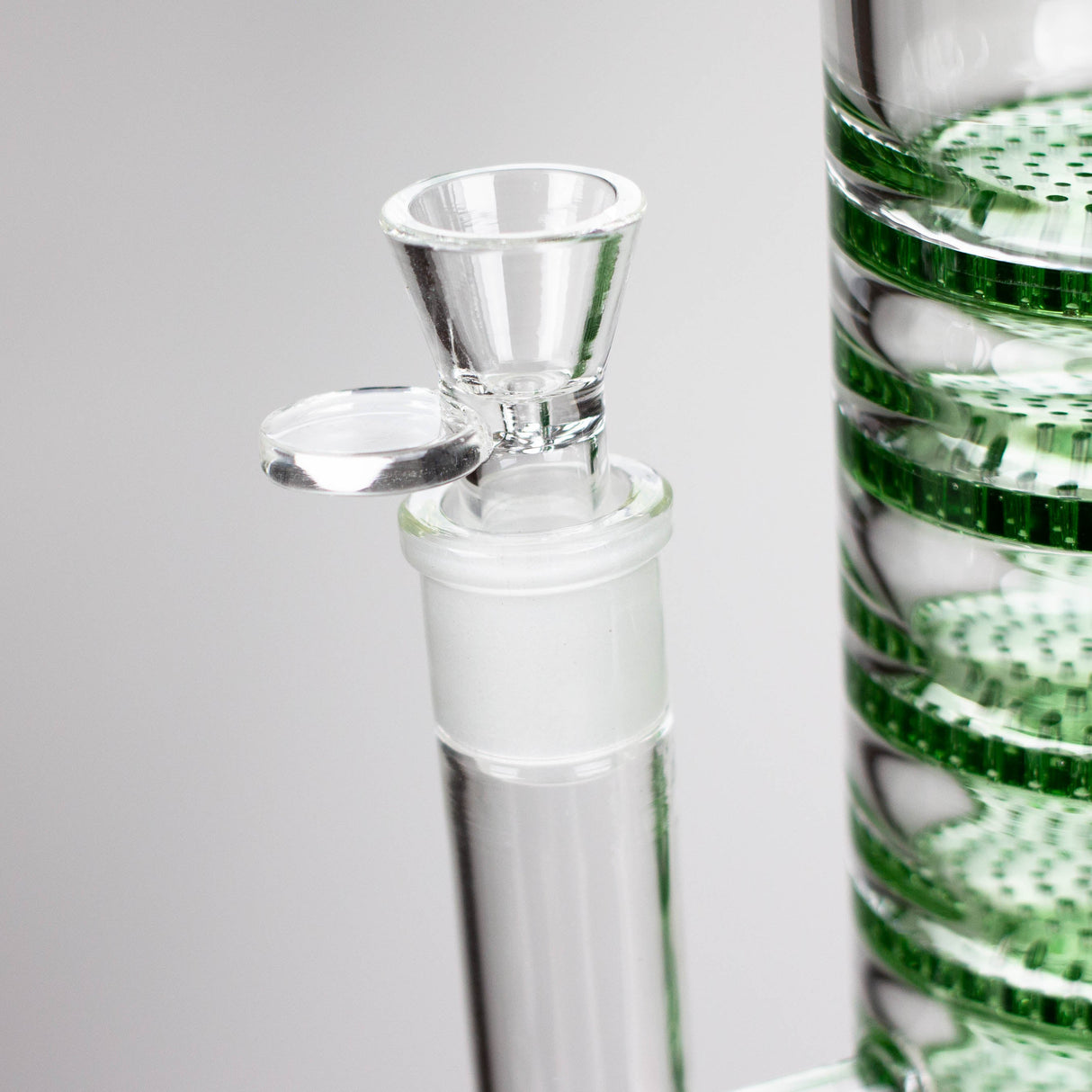 AQUA 21" Green 2-in-1 Honeycomb Diffuser Glass Bong