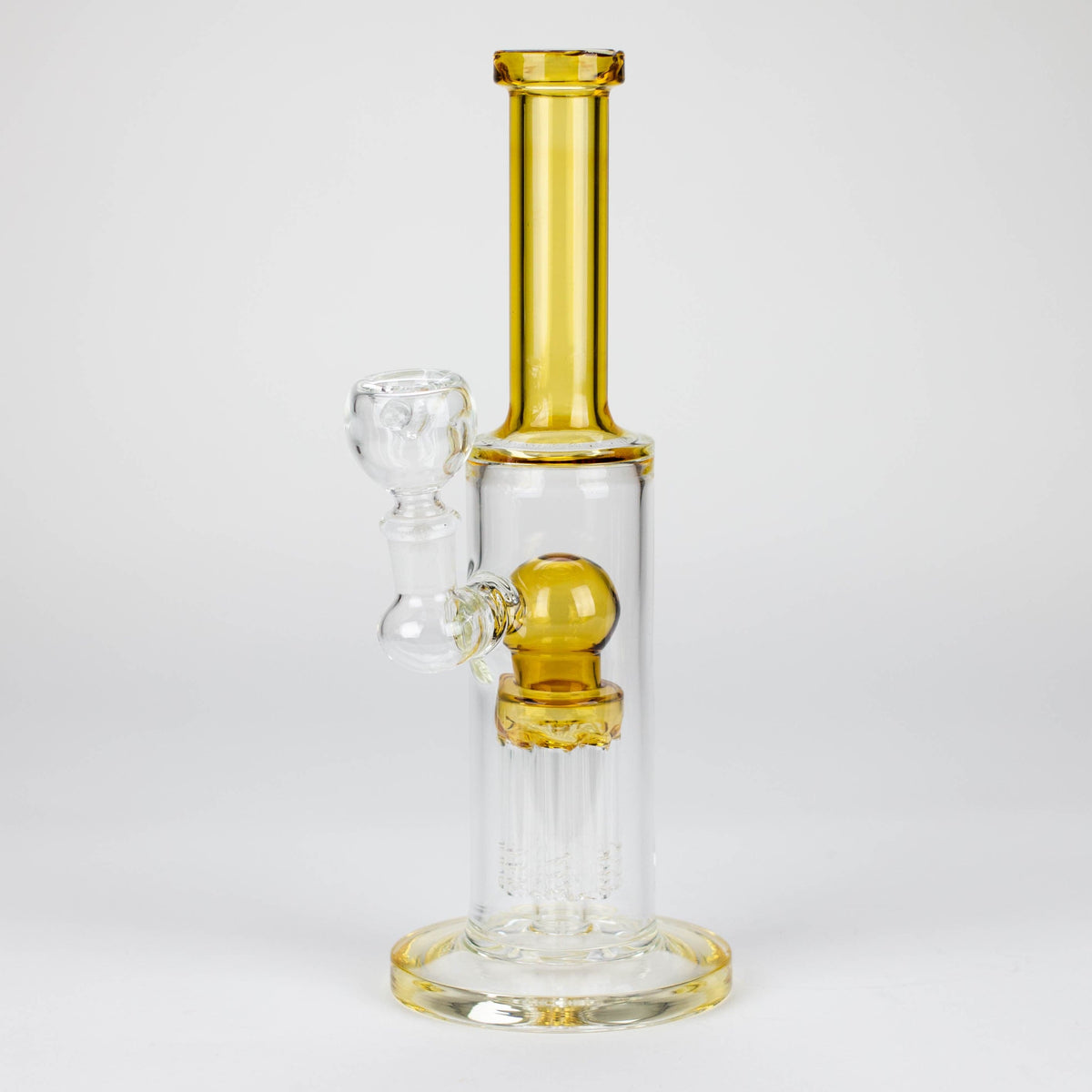 Bongzie Smokes Glass Bong 10" glass bong with 8 tree-arm diffuser 10" glass bong with 8 tree-arm diffuser