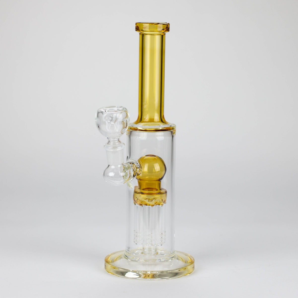 Bongzie Smokes Glass Bong 10" glass bong with 8 tree-arm diffuser 10" glass bong with 8 tree-arm diffuser