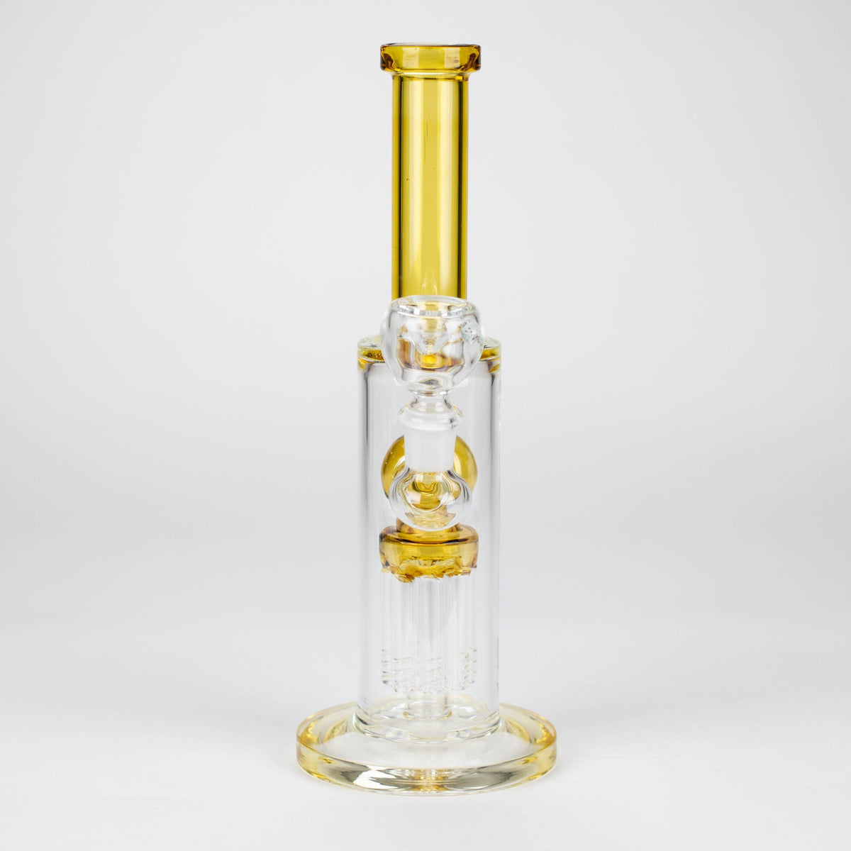 Bongzie Smokes Glass Bong 10" glass bong with 8 tree-arm diffuser 10" glass bong with 8 tree-arm diffuser