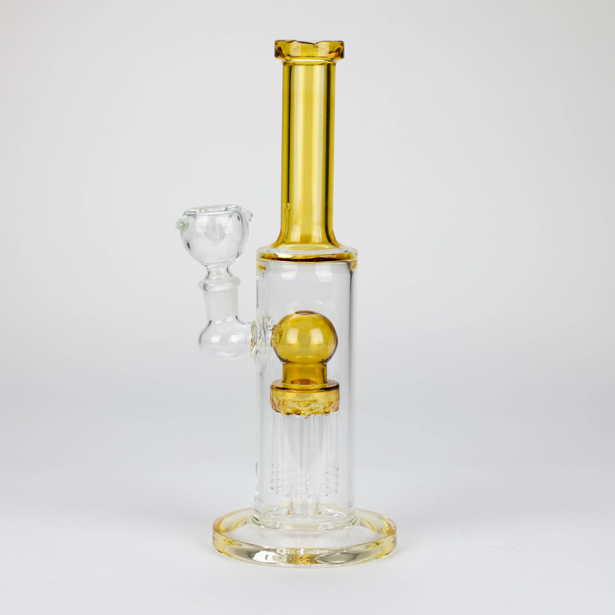 Bongzie Smokes Glass Bong 10" glass bong with 8 tree-arm diffuser 10" glass bong with 8 tree-arm diffuser