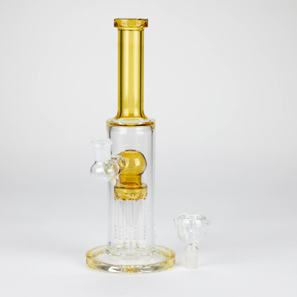 Bongzie Smokes Glass Bong 10" glass bong with 8 tree-arm diffuser 10" glass bong with 8 tree-arm diffuser