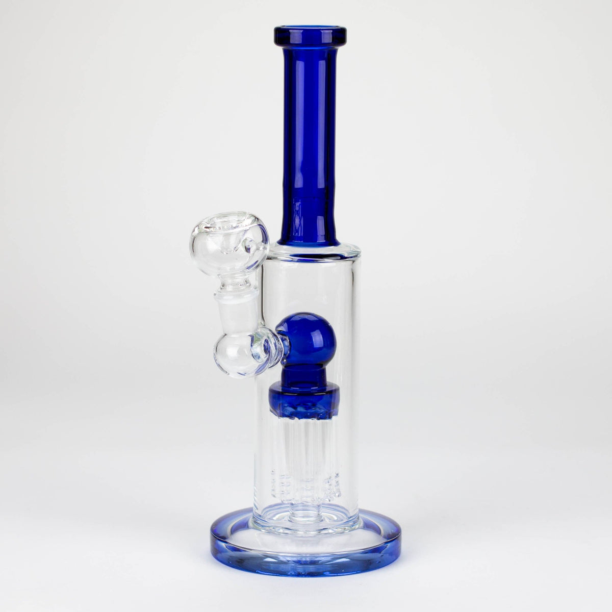 Bongzie Smokes Glass Bong 10" glass bong with 8 tree-arm diffuser 10" glass bong with 8 tree-arm diffuser