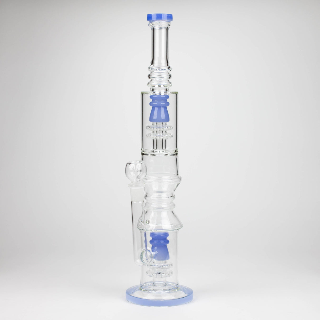 Bongzie Smokes Glass Bong 18" Glass water bong with Percolator and Diffuser 18" Glass water bong with Percolator and Diffuser