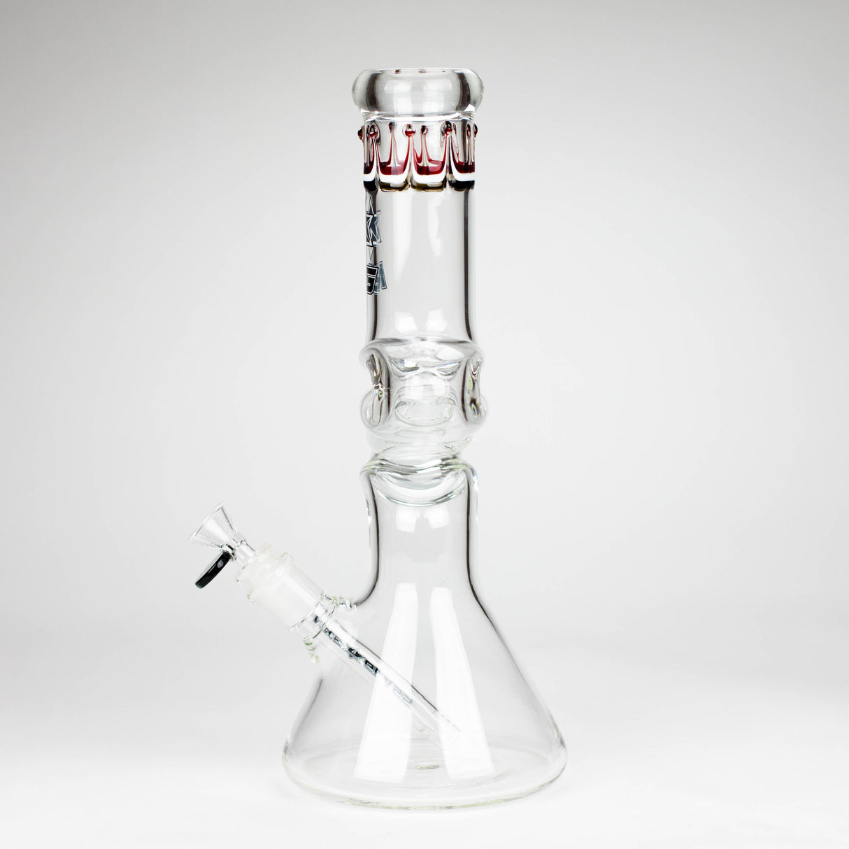 Bang en verre Zig-Zag double coude NG 14 po