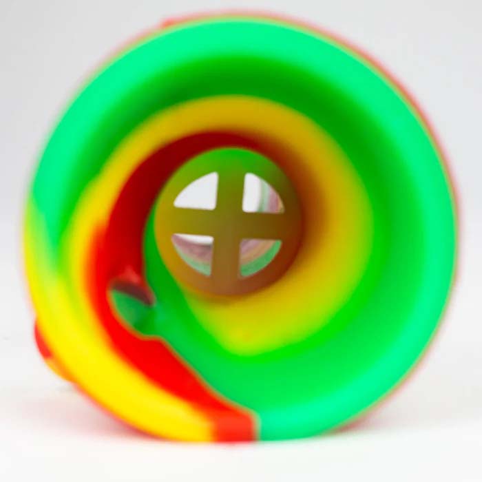 Fortune 12" Assorted Striped Silicone Beaker Bong