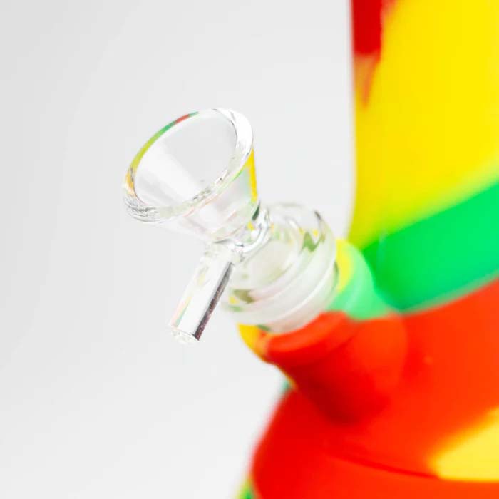Fortune 12" Assorted Striped Silicone Beaker Bong
