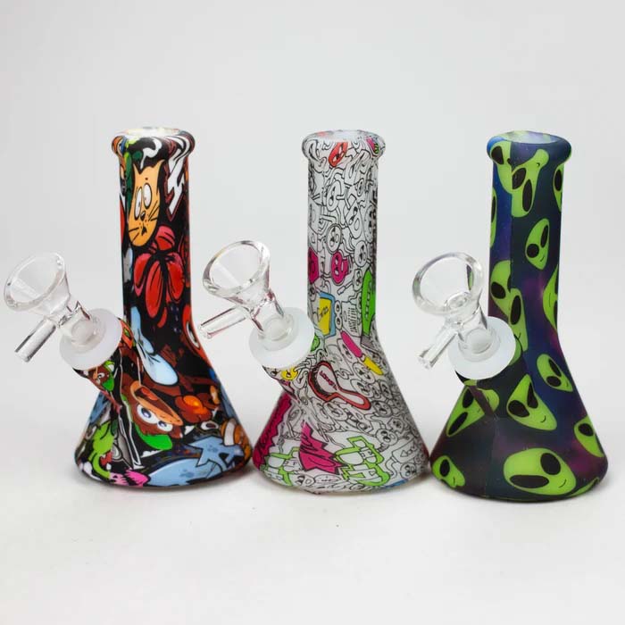 Mini bang en silicone Fortune 5" à motif hydrographique