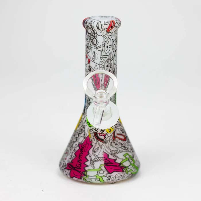 Mini bang en silicone Fortune 5" à motif hydrographique