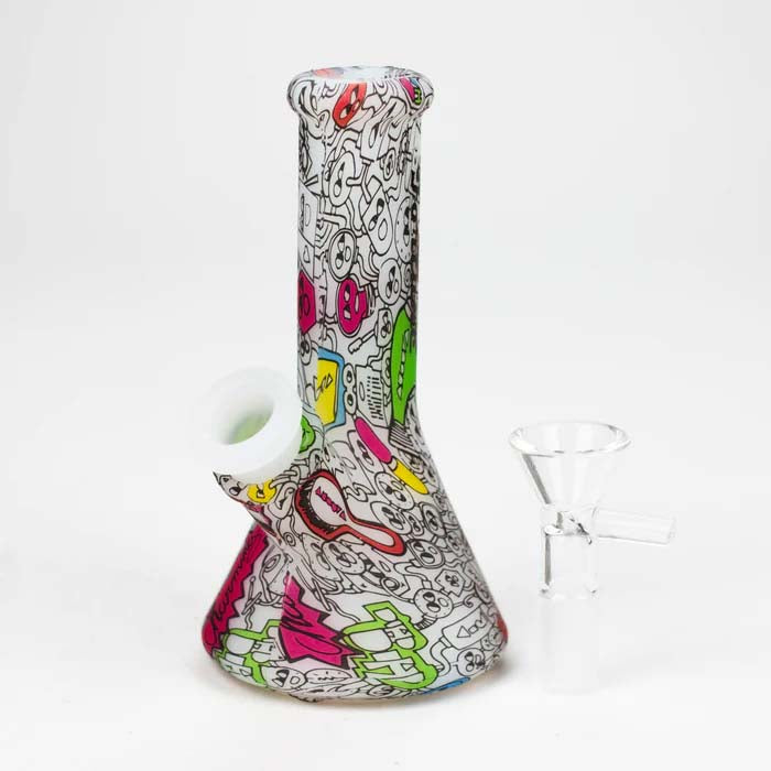 Mini bang en silicone Fortune 5" à motif hydrographique