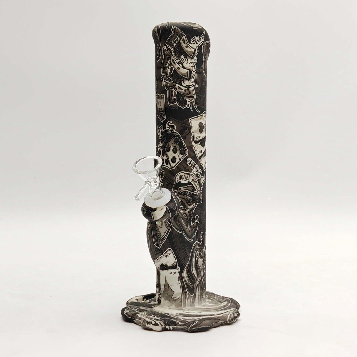 Fortune 10" Assorted Hydrographic Silicone Water Pipe
