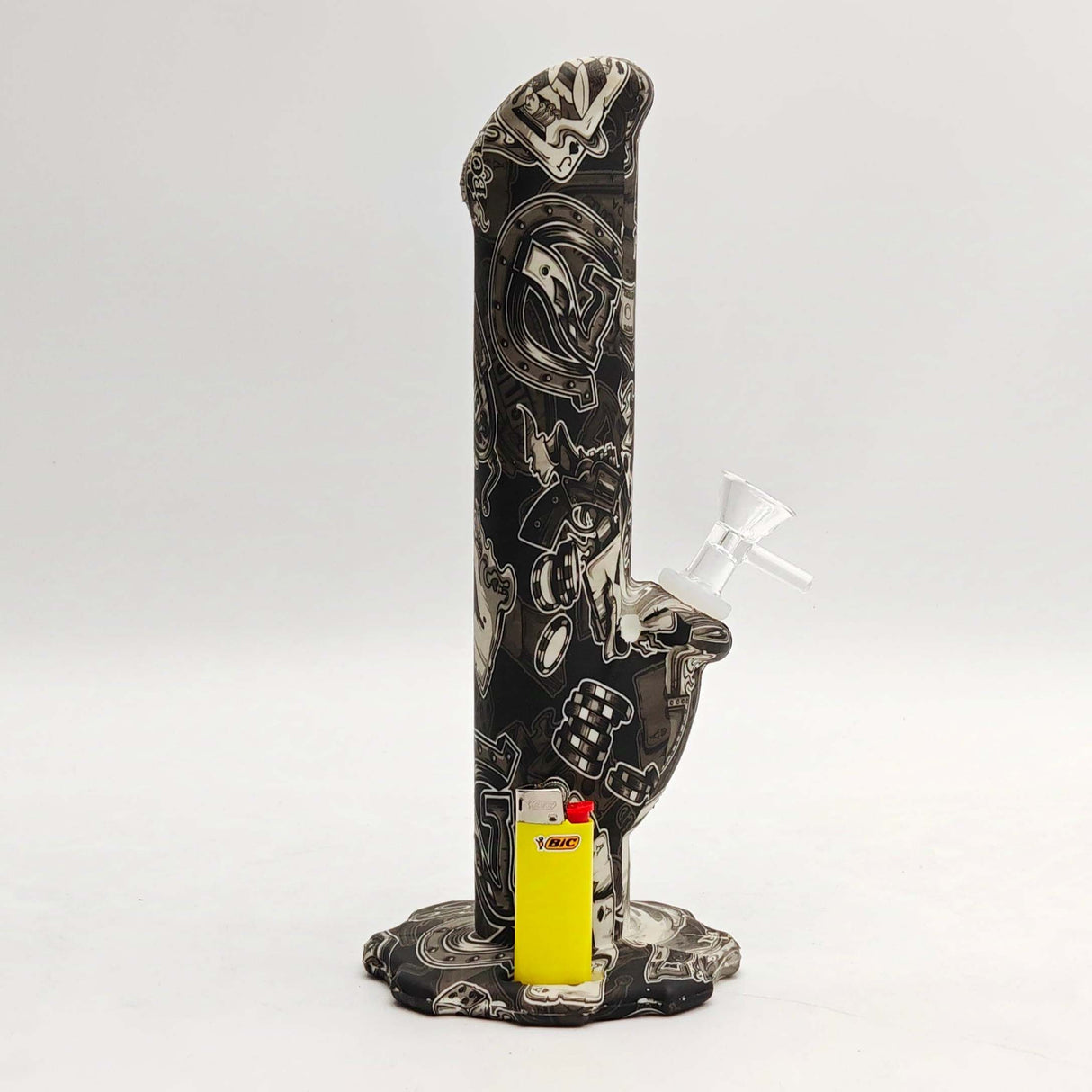 Fortune 10" Assorted Hydrographic Silicone Water Pipe
