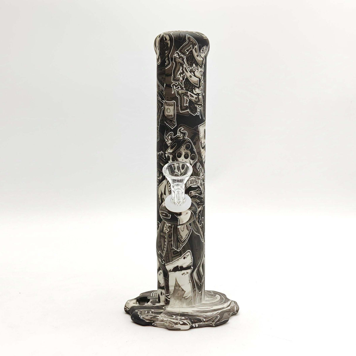 Fortune 10" Assorted Hydrographic Silicone Water Pipe
